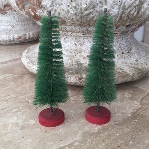 Vintage bottle brush trees